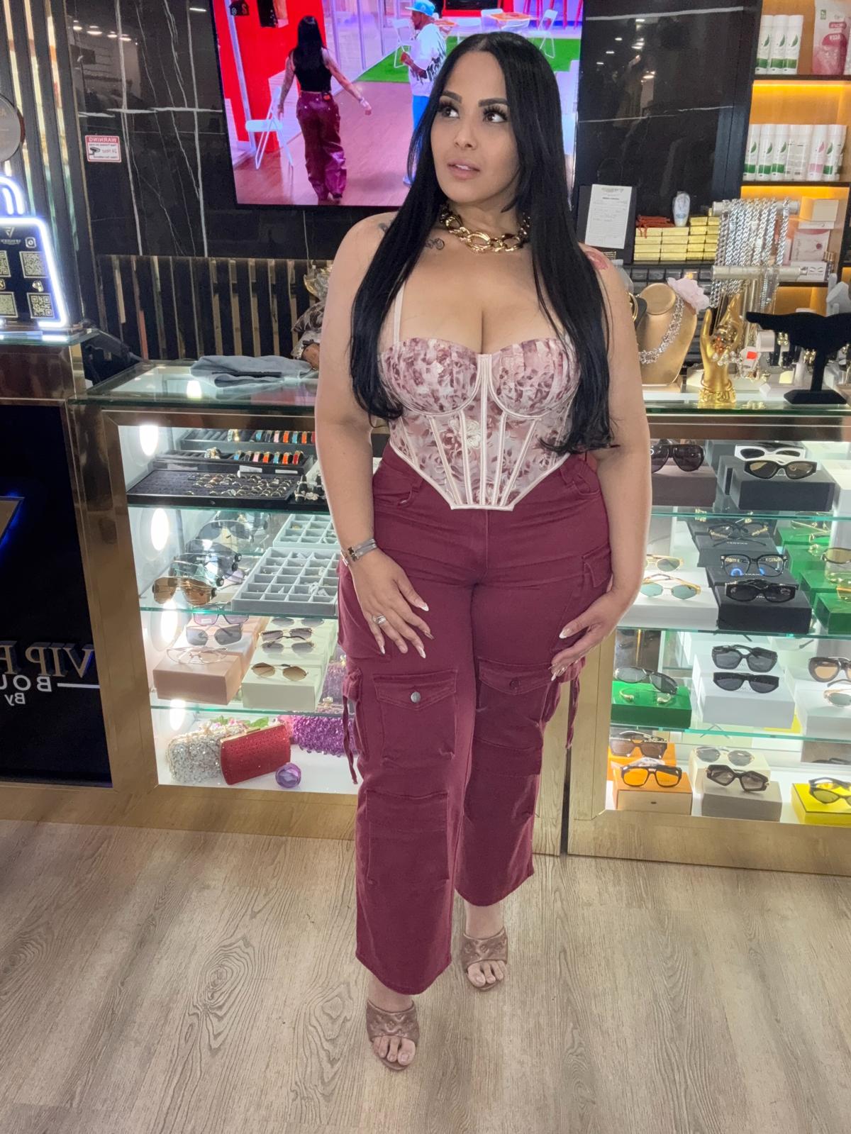 Cargo Pants Burgundy