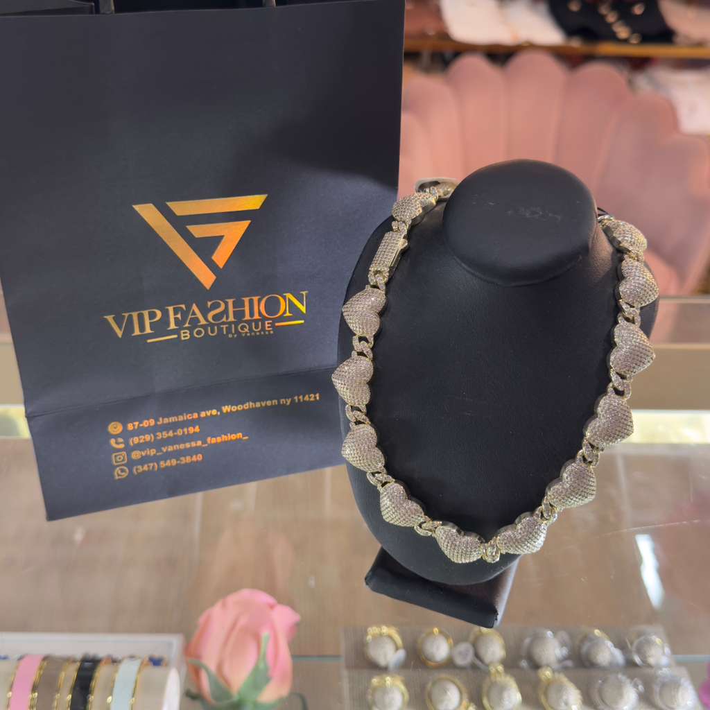 Collar Amor De Cristal Brass & Circonia Premium