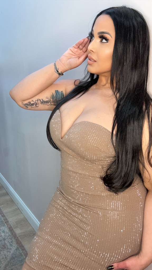 Nude Diamond Elegance Dress