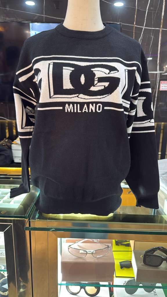 Milano Icon Knit Sweater – Black Edition