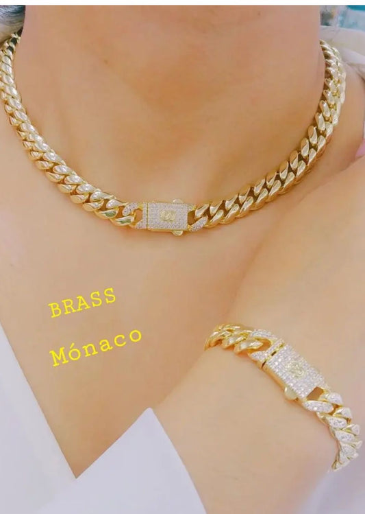 Set de choker brass